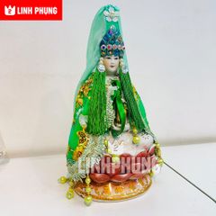 Combo áo mão Quan Âm vải voan - tượng cao 20cm, 30cm, 40cm - Mã: QAH, QAV
