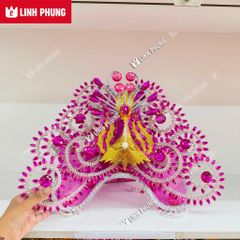 Mão Bà Linh Phụng loại Mão Đầu Cánh Mút búi đầu kícḣ cỡ ni55cm-Phù hợp cho người đội có lót mút trong