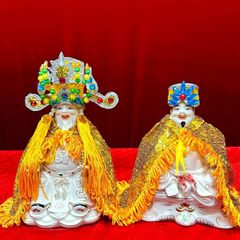 Combo áo mão Thần Tài Thổ Địa dành cho tượng cao từ 10cm đến 40cm - Đo vòng đầu tượng lấy size