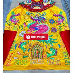 Áo Mão Bà Đen Chùa Dơi Sóc Trăng – Đồ Cúng Thủ Công Cao Cấp Trang Nghiêm - 1M-NI40 – Linh Phụng