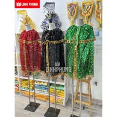 Áo choàng Quan Âm Chứa Chan Gia Lào (Vải kim sa) - KS9L