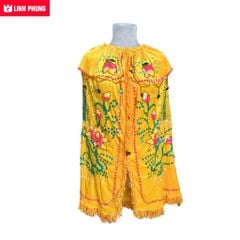 Áo choàng Quan Âm nhung kết cườm - 80cm - QAK
