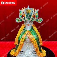 Combo Áo Mão Ông Thần Tiền Kim Sa (Không Kèm Tượng) dành cho tượng cao từ 10cm đến 40cm - Đo vòng đầu tượng lấy size
