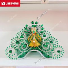 Mão Bà Linh Phụng loại Mão Đầu Cánh Mút búi đầu kícḣ cỡ ni55cm-Phù hợp cho người đội có lót mút trong