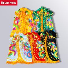 Áo nhung rồng phụng dùng để cúng Bà (Địa Mẫu, Chúa Xứ, Ngũ Hành,v.v..)