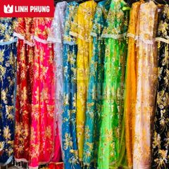 Áo choàng Quan Âm Tây Ninh phía trước mẹ Linh Sơn kícḣ cỡ dài 1m6