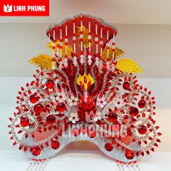 Combo áo mão Bà Chúa Xứ tượng cao 80cm,1m,1m2,1m4 (vàng, đỏ, ngũ sắc)