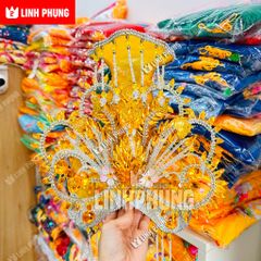 Gia Lào Đồng Nai - Áo Mão Bà Địa Mẫu - Size: 1M-Ni40 - Đồ Thờ Cúng Cao Cấp Trang Nghiêm - Linh Phụng