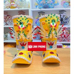 Áo Mão Bà Đen Chùa Dơi Sóc Trăng – Đồ Cúng Thủ Công Cao Cấp Trang Nghiêm - 1M-NI40 – Linh Phụng