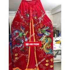 Chùa Hang Hà Tiên - Áo Mão Bà Chúa - Size: 1m8 - Ni80 - Đồ Cúng Cao Cấp Trang Nghiêm - Linh Phụng