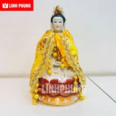 Combo áo mão Quan Âm vải voan - tượng cao 20cm, 30cm, 40cm - Mã: QAH, QAV