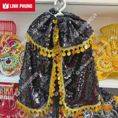 Áo Choàng Mẹ Quan Âm Vải Kim Sa Trơn dành cho tượng cao từ 20cm đến 60cm