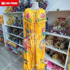 Áo nhung rồng phụng dùng để cúng Bà (Địa Mẫu, Chúa Xứ, Ngũ Hành,v.v..)