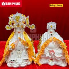 Combo áo mão Thần Tài Thổ Địa (Nhung) kícḣ cỡ vòng đầu từ 10cm đến 20cm - Đo vòng đầu tượng lấy size
