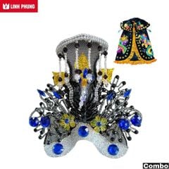 Áo mão bà Diêu Trì Địa Mẫu màu đen dành cho tượng cao 30cm đến 40cm