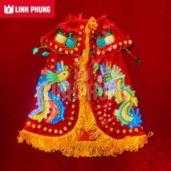 Combo áo mão bà Chúa Xứ (VÀNG) - tượng cao 40cm (Ni 22cm) - Mã: BTM, BNS
