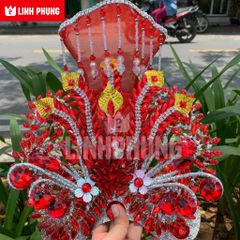 Combo Áo Mão cho tượng bà Chúa Xứ - tượng cao từ 30cm - 60 cm (đỏ, vàng)