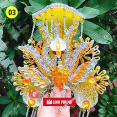 Mão bà Đia Mẫu - tượng cao 40cm (Ni 22cm) - Đen/Vàng