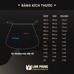 Áo choàng Quan Âm vải kim sa - Size tượng 20cm - 60cm, Mã: KS9L