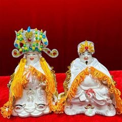 Combo áo mão Thần Tài Thổ Địa dành cho tượng cao từ 10cm đến 40cm - Đo vòng đầu tượng lấy size