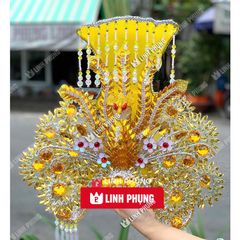 Combo áo mão cúng Bà Chúa Xứ Bàu Mướp (Tịnh Biên An Giang) kícḣ cỡ dài 1m2 ni 50