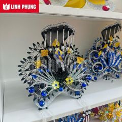 Gia Lào Đồng Nai - Áo Mão Bà Địa Mẫu - Size: 1M-Ni40 - Đồ Thờ Cúng Cao Cấp Trang Nghiêm - Linh Phụng