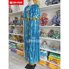 Áo choàng Quan Âm Chứa Chan Gia Lào (Vải kim sa) - KS9L