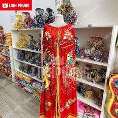 Áo nhung rồng phụng dùng để cúng Bà (Địa Mẫu, Chúa Xứ, Ngũ Hành,v.v..)