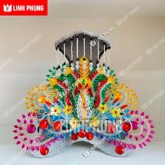 Áo Mão Mẹ Địa Mẫu Núi Cấm An Giang – Đồ Cúng Thủ Công Cao Cấp Trang Nghiêm kích cỡ áo dài 1m ni40 – Linh Phụng