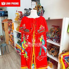 Áo Mão 3 Cô Trong Hang-  Động Ba Cô núi bà Đen Tây Ninh – Đồ Cúng Thủ Công Cao Cấp Trang Nghiêm - 40cm-Ni26 – Linh Phụng