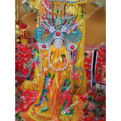 Mão bà loại hột đá ngũ sắc dành cho tượng cao từ 30cm đến 40cm