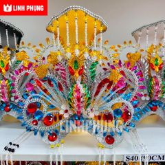 Combo áo mão Bà Chúa Xứ tượng cao 80cm,1m,1m2,1m4 (vàng, đỏ, ngũ sắc)