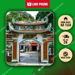 Chùa Hang Hà Tiên - Áo Mão Bà Chúa - Size: 1m8 - Ni80 - Đồ Cúng Cao Cấp Trang Nghiêm - Linh Phụng
