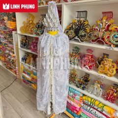 Áo Choàng Voan 2 Lớp - Size: 3m, 3m5 | Phù Hợp Tượng Bà Quan Âm, Địa Mẫu, Chúa Xứ, Ngũ Hành - Mã: CVO, QAV