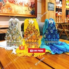 Mão bà Quan Âm mẫu sen hột đá khung lưới - QAS