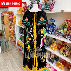 Mão cho Bà Địa Mẫu cao 1m vòng đầu 45cm Đen - Vàng