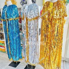 Áo choàng Quan Âm vải kim sa - Size tượng 20cm - 60cm, Mã: KS9L