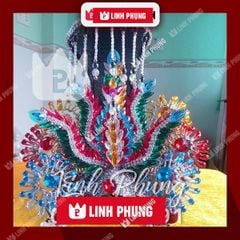 Mão Bà Cánh Chuồn Đầu Đá Ngũ sắc cho tượng cao 50cm ni 26cm
