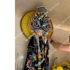 Gia Lào Đồng Nai - Áo Mão Bà Địa Mẫu - Size: 1M-Ni40 - Đồ Thờ Cúng Cao Cấp Trang Nghiêm - Linh Phụng