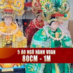 Áo 5 Bà Ngũ Hành Nương Nương Vải Voan 2 Lớp - Size: 80cm, 1M - Mã SP: CVO80, CVO1M, ANH