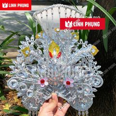 Combo áo choàng và mão bà dành cho tượng cao 50cm đến 60cm