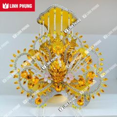 Mão bà Địa Mẫu khung lưới đính đá - Size tượng: 50cm (Ni 26cm) - BTM