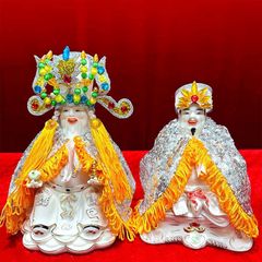 Combo áo mão Thần Tài Thổ Địa dành cho tượng cao từ 10cm đến 40cm - Đo vòng đầu tượng lấy size