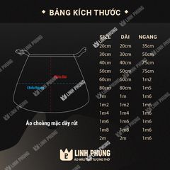Áo Bà Quan Âm vải kết seᵰ Trúc kícḣ cỡ áo dài 40cm