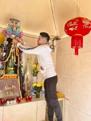 Mão Bà Địa Mẫu khung lưới đính đá - Size tượng: 50cm - 80cm / Mã: BTM, BNS, BNV