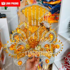 Áo Mão Mẹ Địa Mẫu Núi Cấm An Giang – Đồ Cúng Thủ Công Cao Cấp Trang Nghiêm kích cỡ áo dài 1m ni40 – Linh Phụng