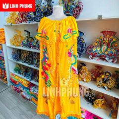 Mão cho Bà Địa Mẫu cao 1m vòng đầu 45cm Đen - Vàng