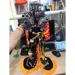 Áo mão bà Diêu Trì Địa Mẫu màu đen dành cho tượng cao 30cm đến 40cm