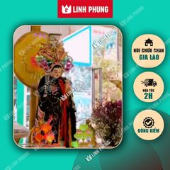 Gia Lào Đồng Nai - Áo Mão Bà Địa Mẫu - Size: 1M-Ni40 - Đồ Thờ Cúng Cao Cấp Trang Nghiêm - Linh Phụng