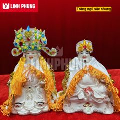Combo áo mão Thần Tài Thổ Địa (Nhung) kícḣ cỡ vòng đầu từ 10cm đến 20cm - Đo vòng đầu tượng lấy size